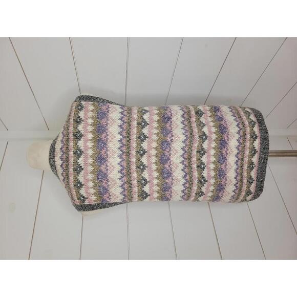 St John's Bay large multicolored button sweater vest - Picture 2 of 4